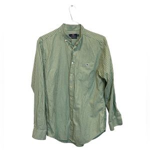 Vineyard‎ Vines by Shep & Ian Classic Fit Tucker Shirt Men’s Size M Green Check